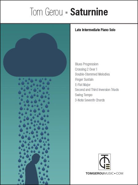 A poster with a cloud and rain coming from it.
