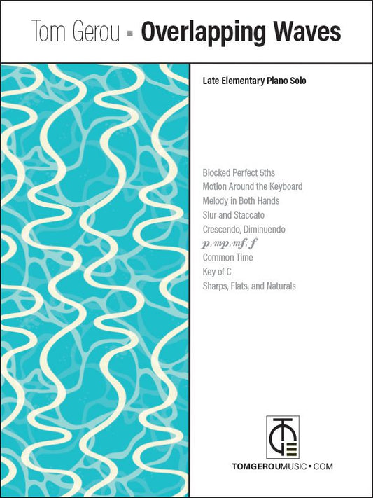 A sheet music cover with a water pattern.