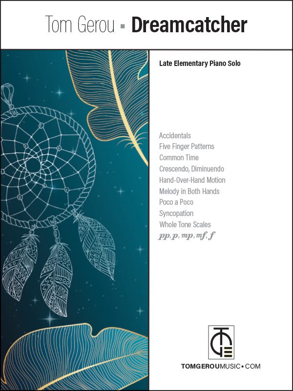 A cover of the book with a picture of a dreamcatcher.