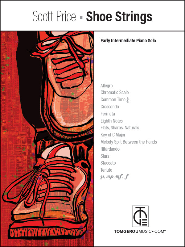 Shoe Strings – Early Intermediate Piano Solo | TOMGEROUMUSIC.COM®