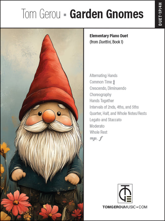 Garden Gnomes – Elem. Piano Duet