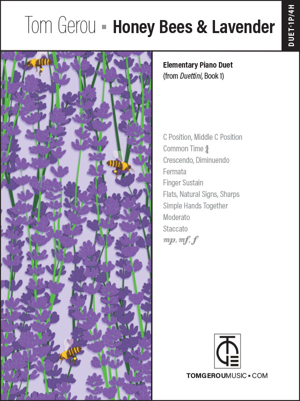 Honey Bees & Lavender – Elem. Piano Duet