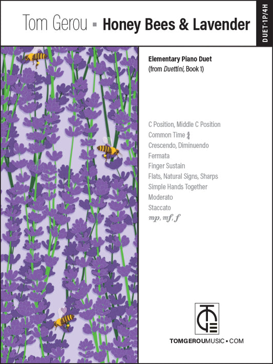 Honey Bees & Lavender – Elem. Piano Duet