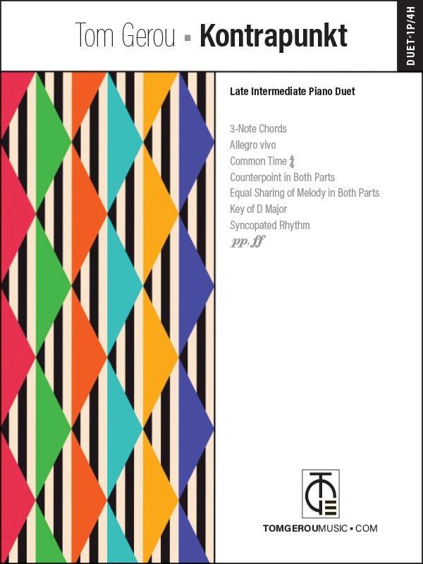 A colorful cover of a geometric pattern.