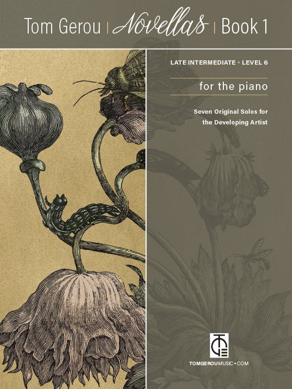 A cover of the book with an illustration of flowers.